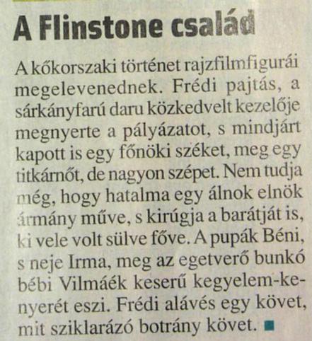 Flinstone csald